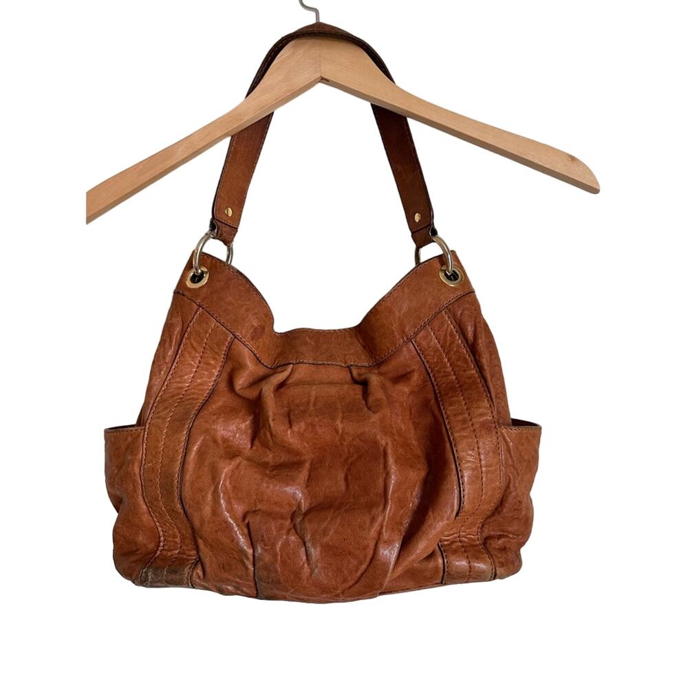 Michael kors brown leather satchel handbag - Picture 3 of 13